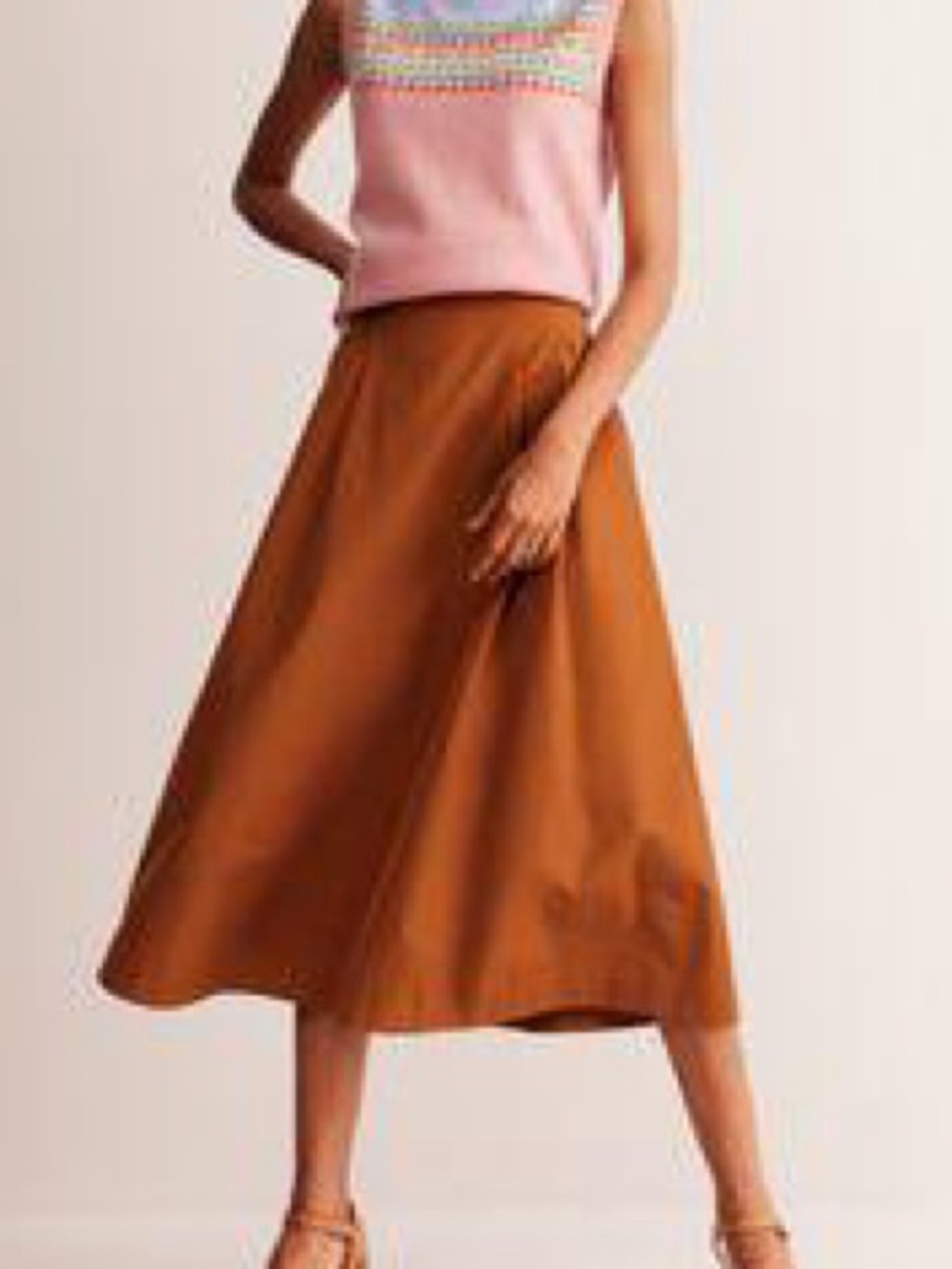 Boden NWT Isabella Taffeta Midi Skirt